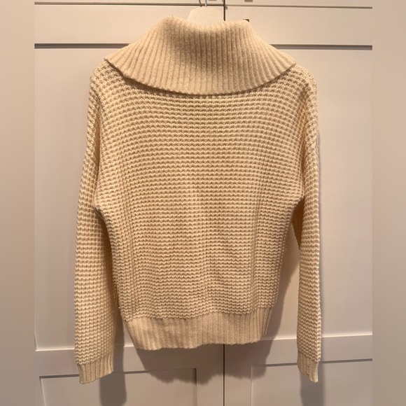 Modcloth Cream Cowl Neck Sweater - Picture 4 of 4